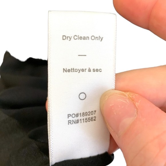 Revolve Likely Black Metallic V Neck Long Sleeve Party Dress 2 Lined Stretch - Picture 3 of 6